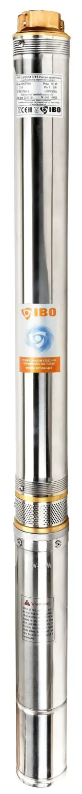 Pompa głębinowa 3,5" SD 5-22 (1,8kW,400V) IBO 20m kabla — miniatura 1