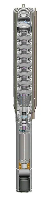 Pompa głębinowa 6 ISP 17-7 400V IBO silnik 4" — miniatura 7