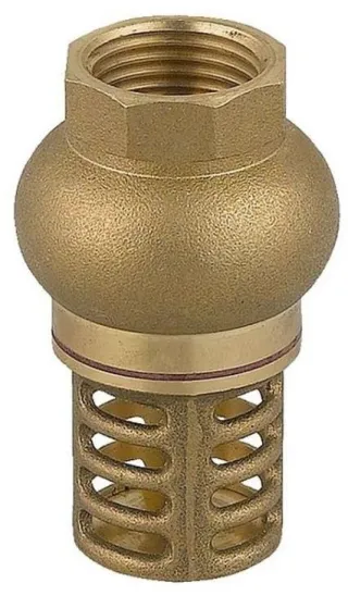 Zawór zwrotny stopowy z koszem mosiężny 5/4" 