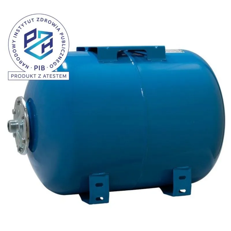 Zbiornik przeponowy 80L poziomy AQUASYSTEM